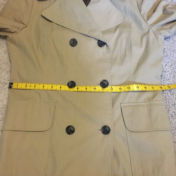 Tommy Hilfiger Double Breasted Cotton Blend Coat - Picture 13 of 16